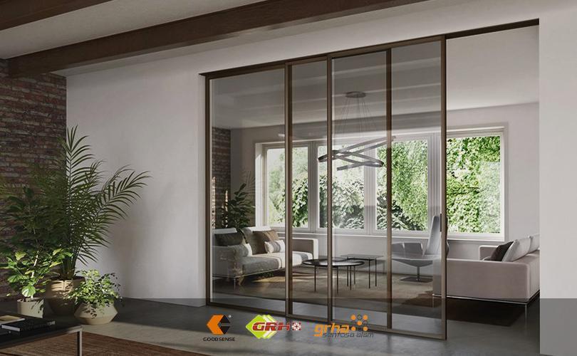 model pintu aluminium