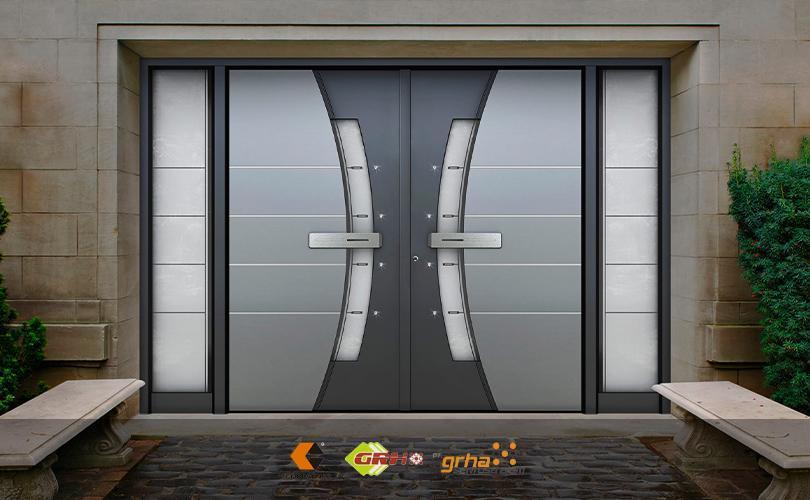 model pintu aluminium