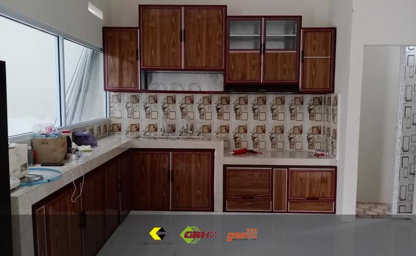 kitchen set motif kayu