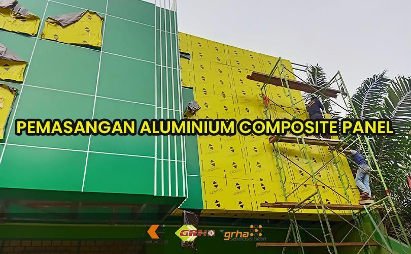 pemasangan aluminium composite panel