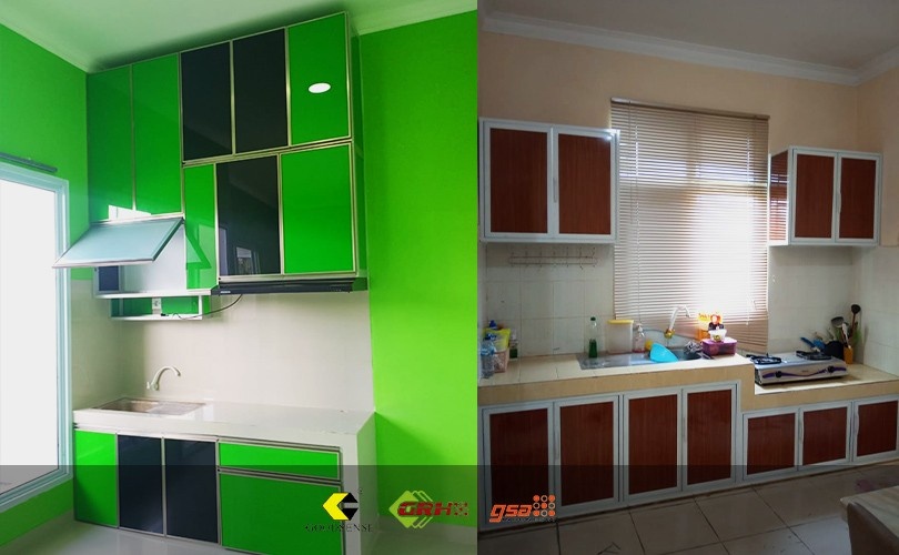 kitchen set aluminium