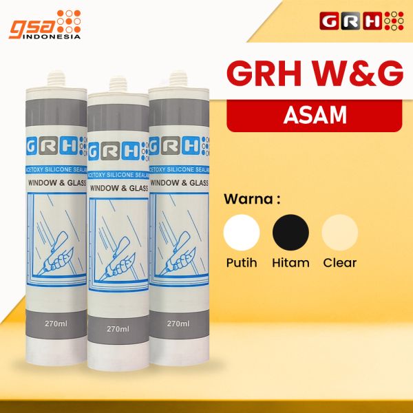 jual lem kaca grh w&g