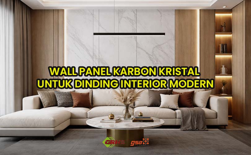 wall panel karbon kristal