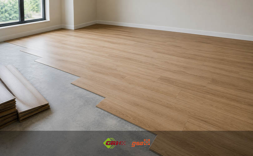 pemasangan spc flooring grh