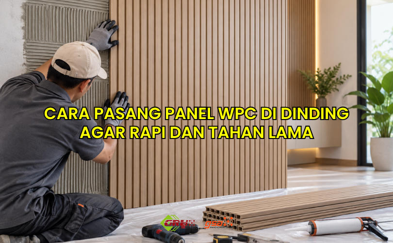 cara pasang panel wpc