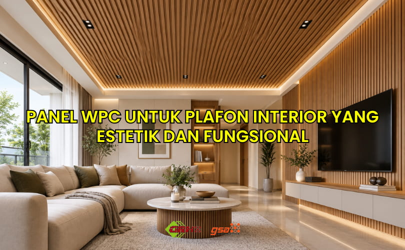 panel WPC untuk plafon